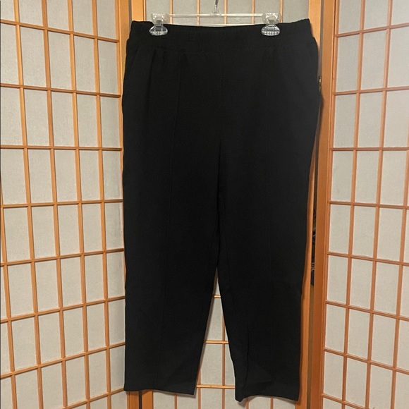 A New Day Women’s Size L Black Pull On Capri Pants - Picture 1 of 7